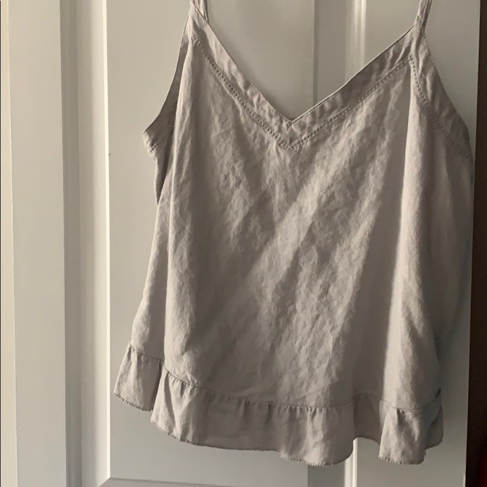 Ruffed camisole top